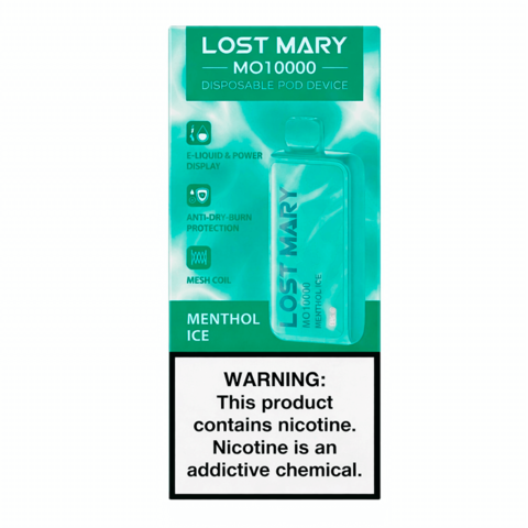 Lost Mary MO10000 ENG Ice menthol - Ледяной ментол