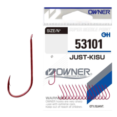 53101 № 12 Крючки OWNER Just-Kisu (красный) / продажа от 5 уп.
