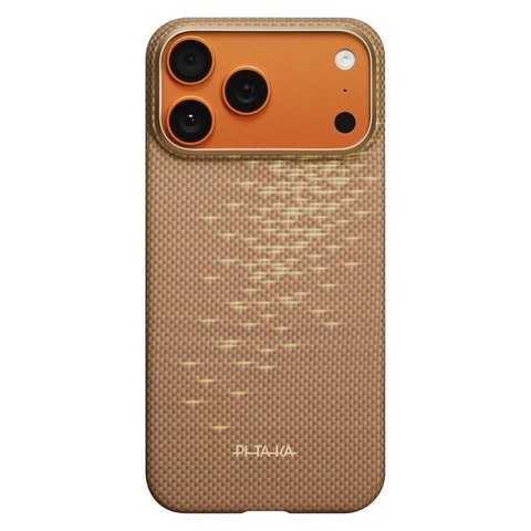 Чехол Pitaka Edge Case для iPhone 17 Pro, Золотой блик | Golden Glint