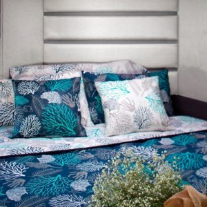 UPPER SHEET AND PILLOW CASE IBIZA – DOUBLE BLUE