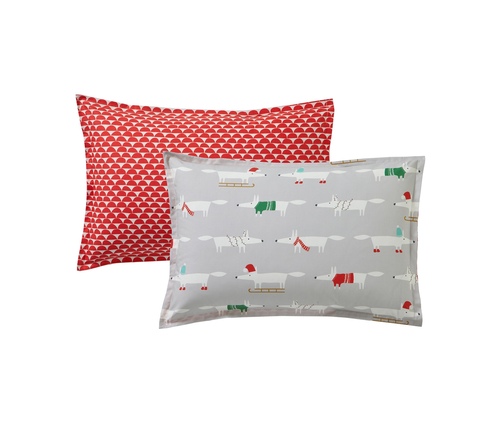 Постельное белье 1.5 спальное Blanc des Vosges Scion Living Winterfox серое