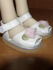 №2 Подошва для кукольной обуви из фоамирана, цвет белый/черный/пудровый ромб, 3 мм., 25*35 см, микс 3 цвета.