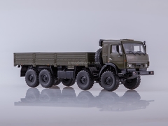 KAMAZ-6350 Mustang 8x8 flatbed truck khaki 1:43 PAO KAMAZ