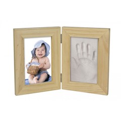 Ручки-ножки Набор для слепков ручек и ножек Рамочка «Принт» двойная (RG1N)