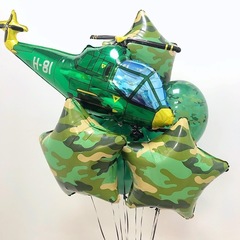 Фонтан "Милитари с вертолетом"