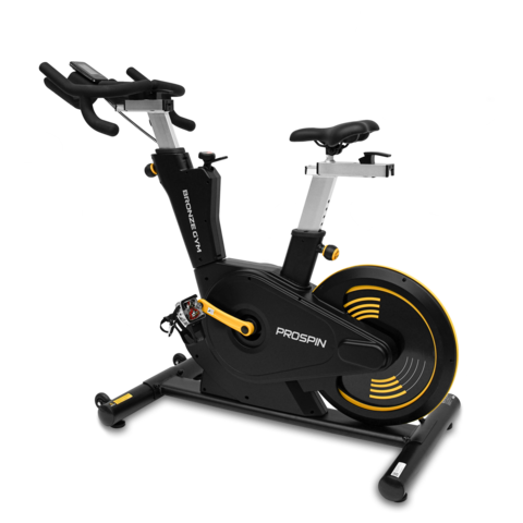 Спин-байк с консолью профессиональный BRONZE GYM PROSPIN