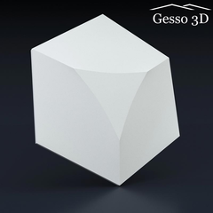 Гипсовая 3D панель Шестигранник выпуклый
