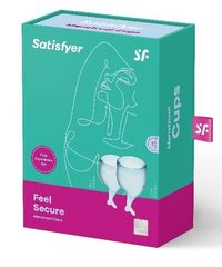 Набор голубых менструальных чаш Feel secure Menstrual Cup - 