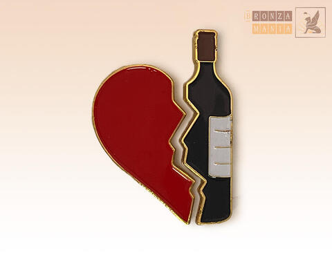 значок Вино в моем сердце