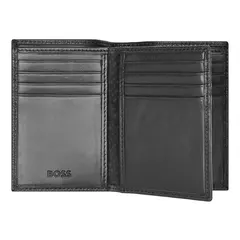 Визитница тройное сложение кожаный BOSS Classic Grained Black