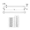 Ideal Standard Contour 21 S6457AC Поручень для ванны