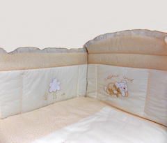 Комплект в кроватку "Светик", 7 предметов (зеленый)