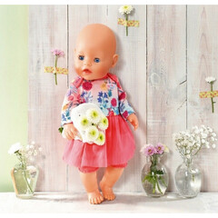 Одежда для куклы Беби Борн Baby Born, платье, шорты, вешалка