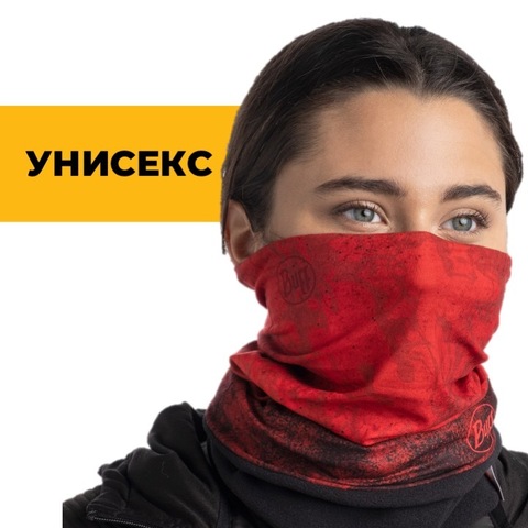 Картинка шарф-труба Buff polar Katmandu Red - 3