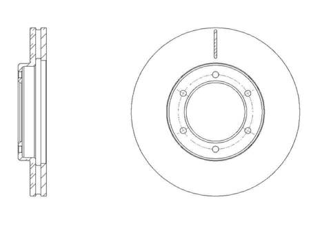 Диск тормозной вентилируемый G-brake  GR-20784