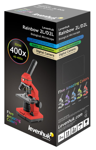 Микроскоп Levenhuk Rainbow 2L Orange\Апельсин