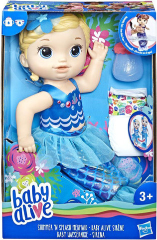 Кукла Hasbro Baby Alive Малышка-русалка блондинка