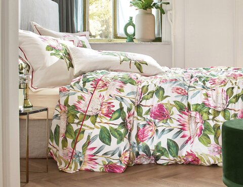 Постельное белье 2 спальное евро Blanc des Vosges Exuberance Fuchsia Sanders