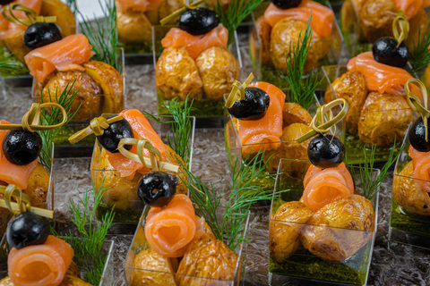 Сет веррин с картофелем, семгой и укропом, 24 шт.