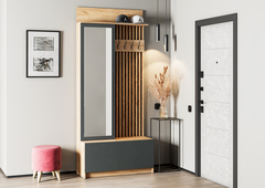 Вешалка "Стоуби" ВШ-1000 (дуб крафт золотой/серый графит), Интерьер Центр, г.Пенза