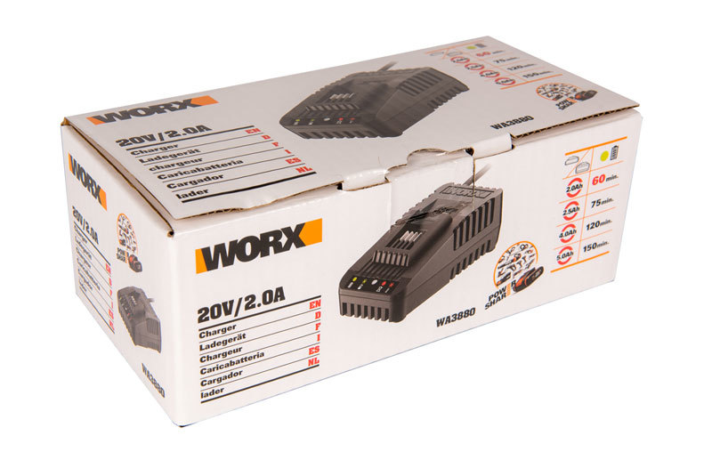 Зарядное устройство WORX WA3880 20В, 2A