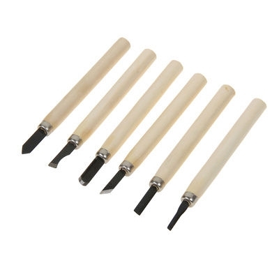 Набор резцов по дереву (6 шт.) 