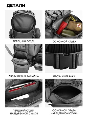 Картинка рюкзак тактический Swicky BK-2437 black - 5
