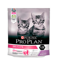 Pro Plan сухой корм для котят с чувствительным пищеварением (индейка) 400 г