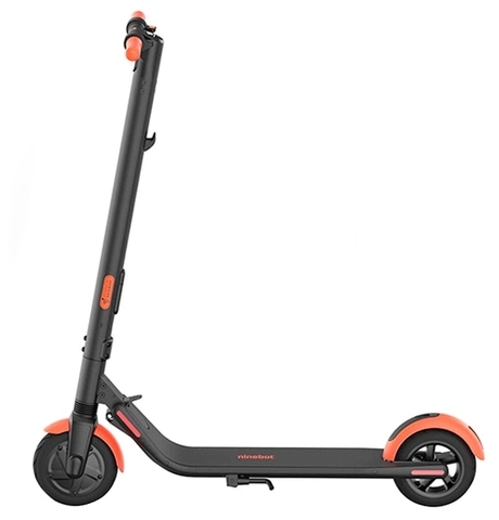 Электросамокат Ninebot KickScooter ES1L, черный/оранжевый