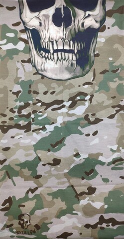 Картинка бандана-труба Skully Wear Tube skull camo Multicam - 3