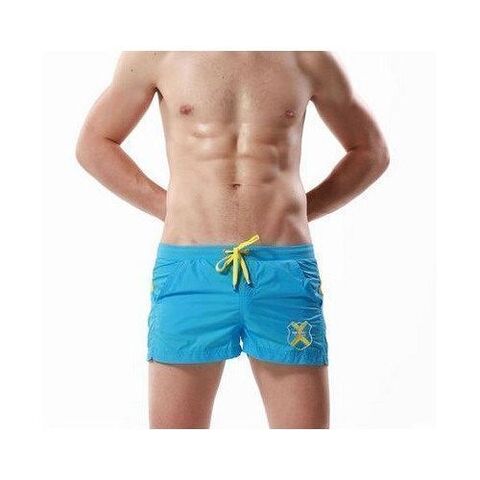 Шорты спортивные голубые SEOBEAN X SHORTS BLUE 50602