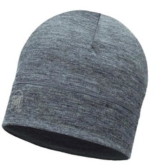 Тонкая шерстяная шапка Buff Solid Grey