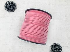 Шнур замшевый, ш. 3 мм, розовый