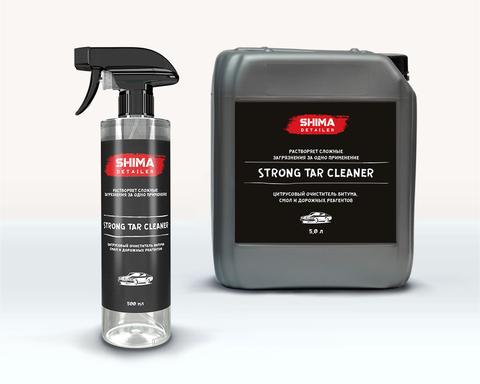 SHIMA DETAILER STRONG TAR CLEANER Цитрусовый очиститель битума, смол и дорожных реагентов 500мл.