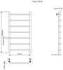 Aquanet 282053 Полотенцесушитель Fiona электрический 100х50 Aquanet, Тэн слева (282053)