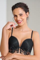 Бюстгальтер пуш-ап на косточках LISCA EMINENCE 10378_Черный