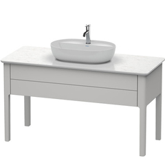 Duravit Luv База напольная, 743x1388x570, 1 выдв.ящик, цвет скандинавско белый шелковисто-матовый LU956103939 фото