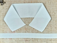 Комплект воротник ш. 7,5 см д. 42 см + подвяз ш. 2,5 см д. 105 см, белый