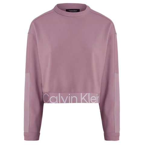 Женская теннисная куртка Calvin Klein PW Pullover - gray rose