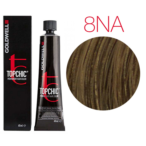 Goldwell Topchic 8NA (пепельный светло-русый натуральный) - Стойкая крем-краска