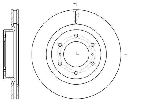 Диск тормозной вентилируемый G-brake  GR-20769