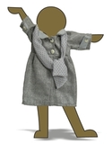 Пальто твидовое классика - Демонстрационный образец. Одежда для кукол, пупсов и мягких игрушек.