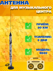 Tриада-8840 на магнитном основанииantenna.ru. Антенна дальний прием ФМ наружная для музыкальных центров на магните комнатная
