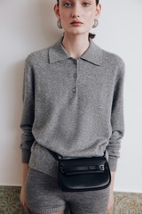 Поло серого цвета