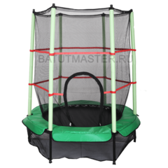 Каркасный батут, диаметр 4,6 фт, зеленый