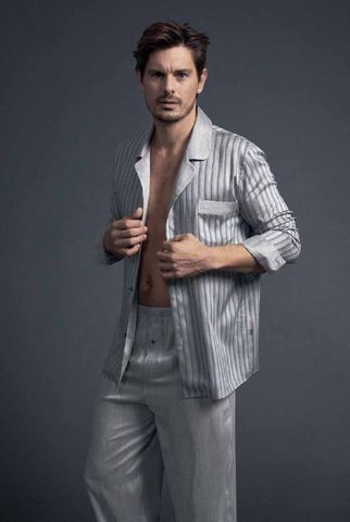 Рубашка пижамная Zimmerli Grey Melange 4691