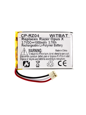 Аккумулятор для наушников Razer Opus X (3.7v, 1000 mAh)