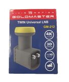 Спутниковый конвертер GOLDMASTER GM-212 TWIN Universal LNB,линейной поляризации 2 выхода