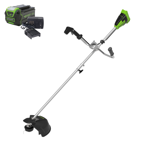 Триммер Greenworks GD40BCBК5 40V (40 см) аккумуляторный, c АКБ 5 А/ч и ЗУ
