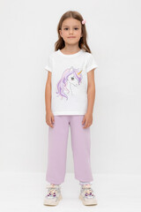 брюки  для девочки  КР 400782/ледяная орхидея к539